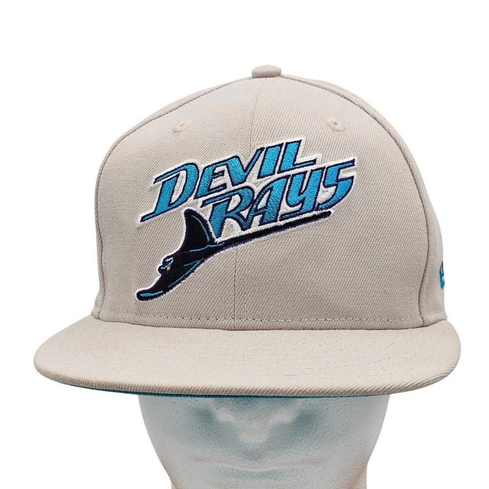 New Era 59FIFTY Tampa Bay Devil Rays Inaugural Season Fitted Hat Khaki Authentic